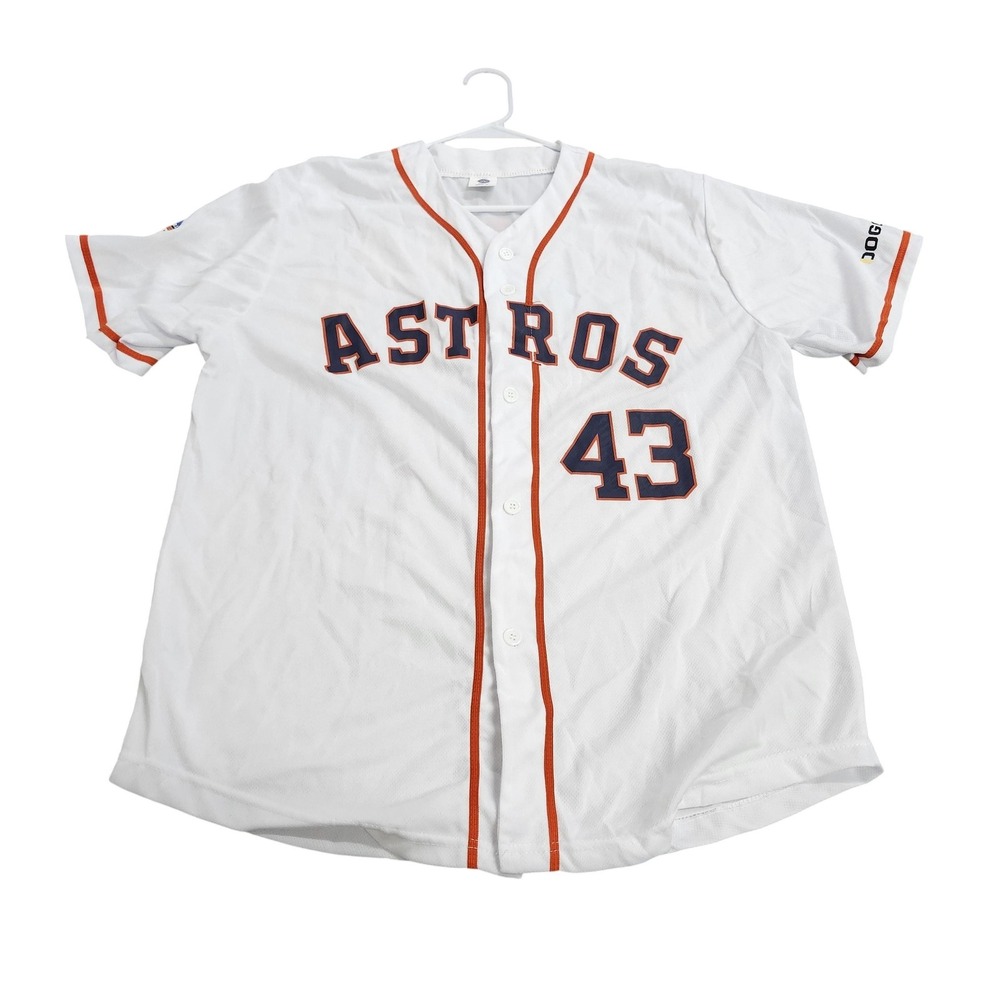 Houston Astros Jersey Mens XL White MLB Baseball Houston Astros McCullers 43